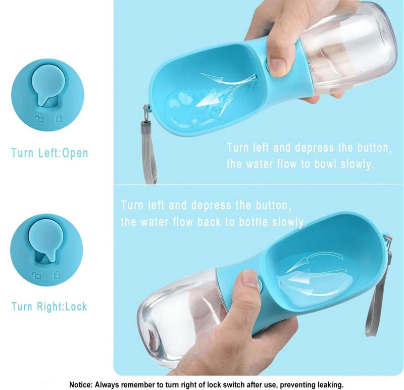 Portable Cat Dog Water Bottle