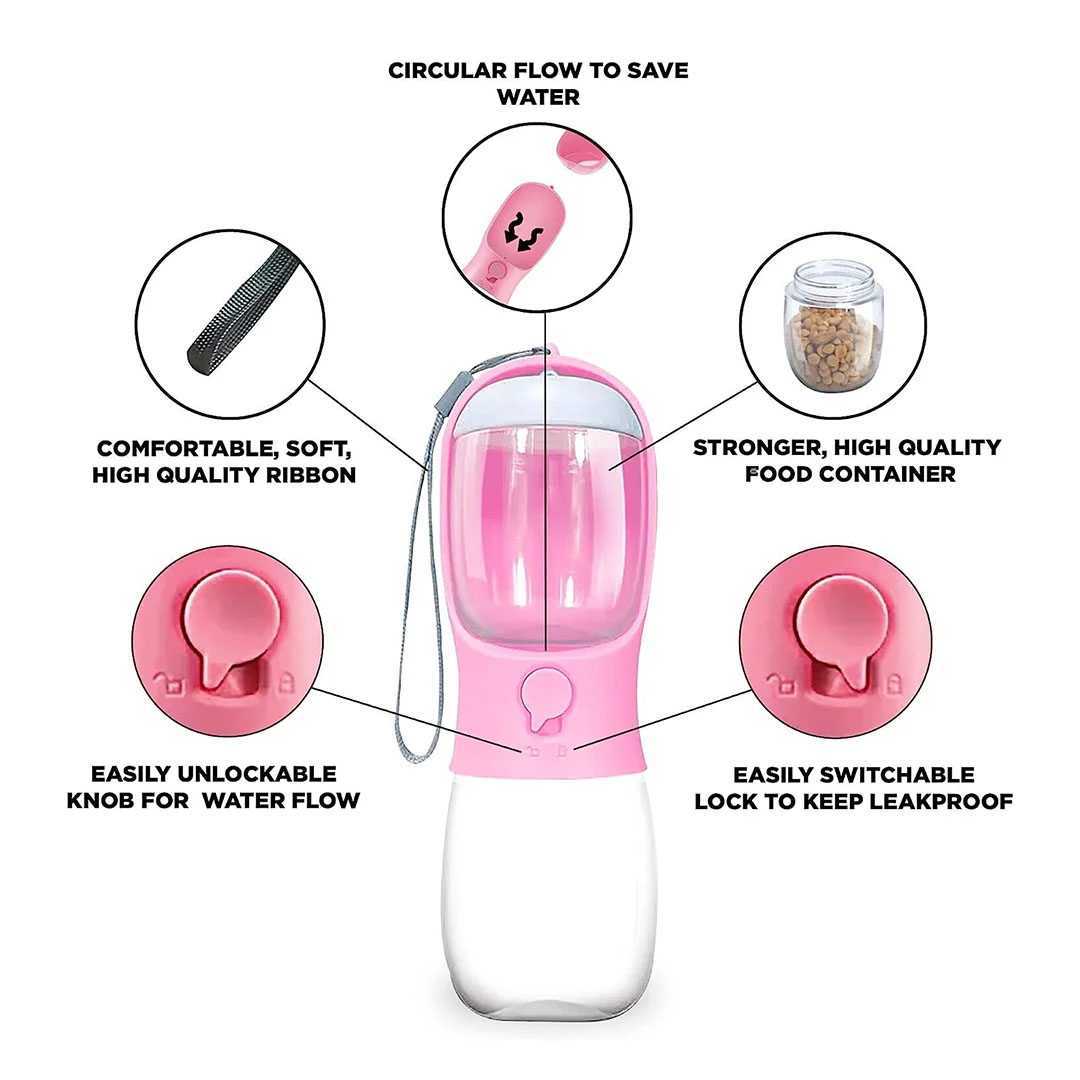 Portable Cat Dog Water Bottle