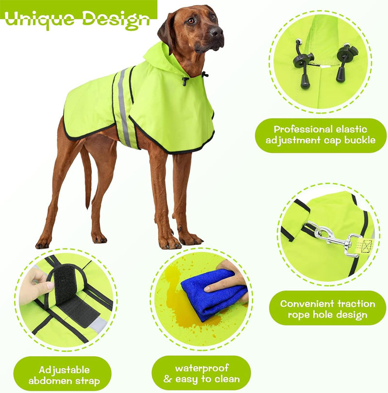 Dog Raincoat Jacket 