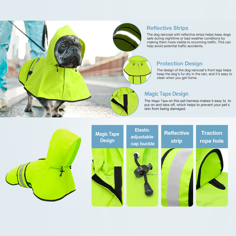 Dog Raincoat Jacket 